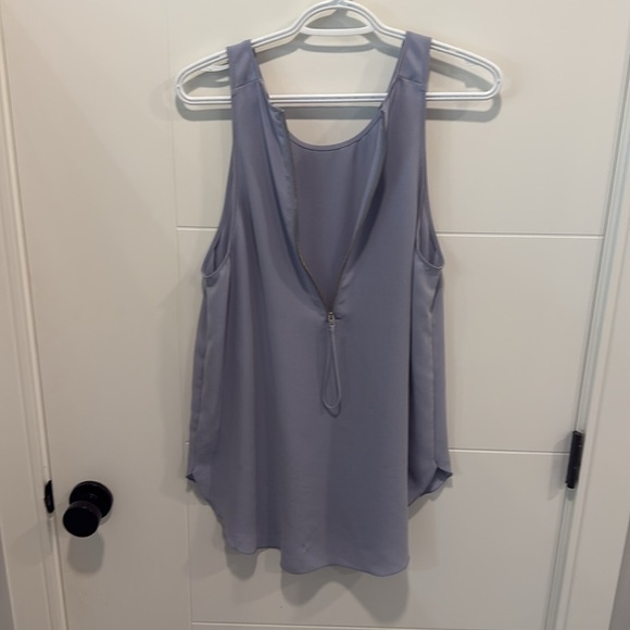 🏴 Aritzia Wilfred Purple Tank Top Relaxed Fit Scoop Neck size large - Picture 9 of 9